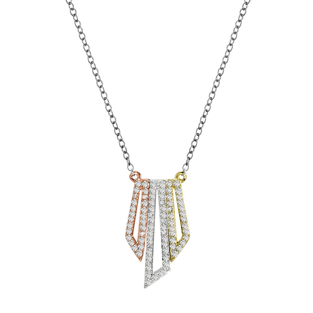 TRAPEZOID DIAMOND PENDANT PDD2891-M