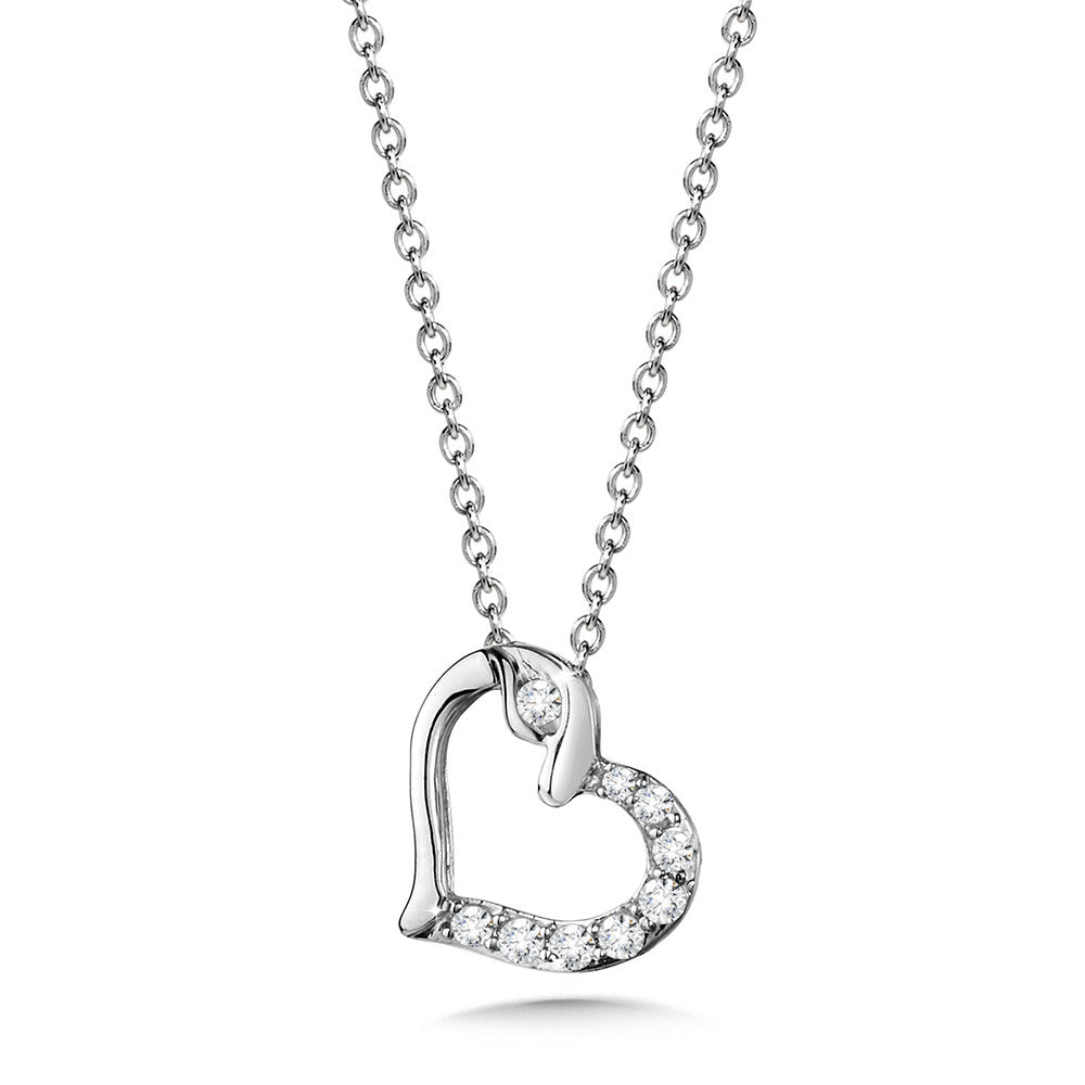 DIAMOND HEART PENDANT PDD3059-W