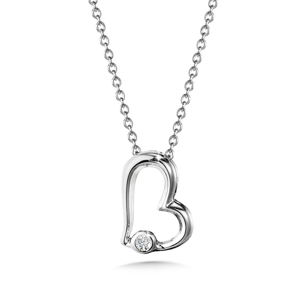 DIAMOND HEART PENDANT PDD3060-1W