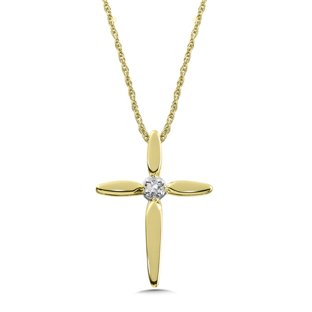 DIAMOND CROSS NECKLACE PXD1650-Q