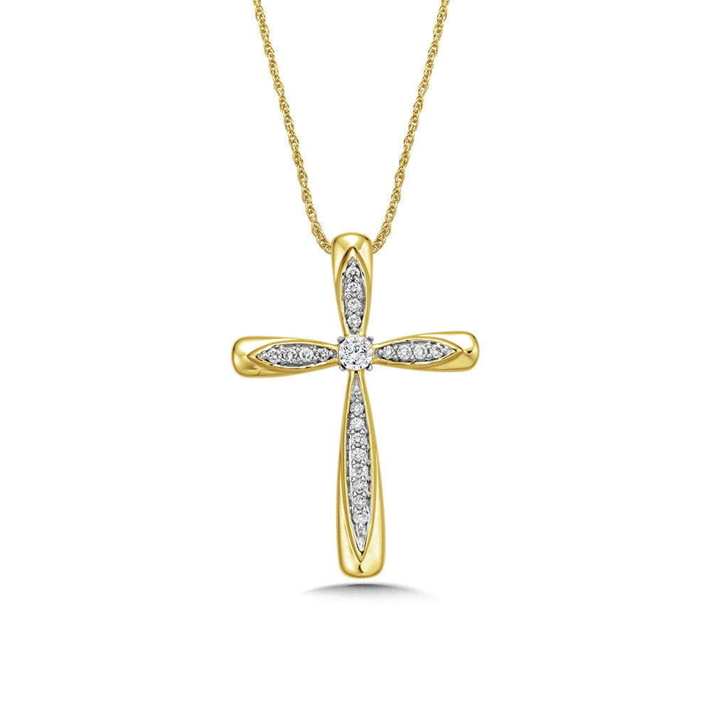 DIAMOND CROSS NECKLACE PXD360-Y