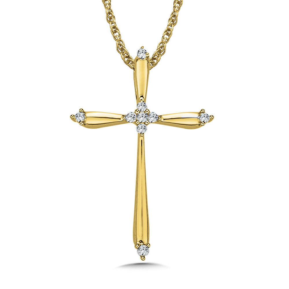 DIAMOND CROSS NECKLACE PXD364-Y