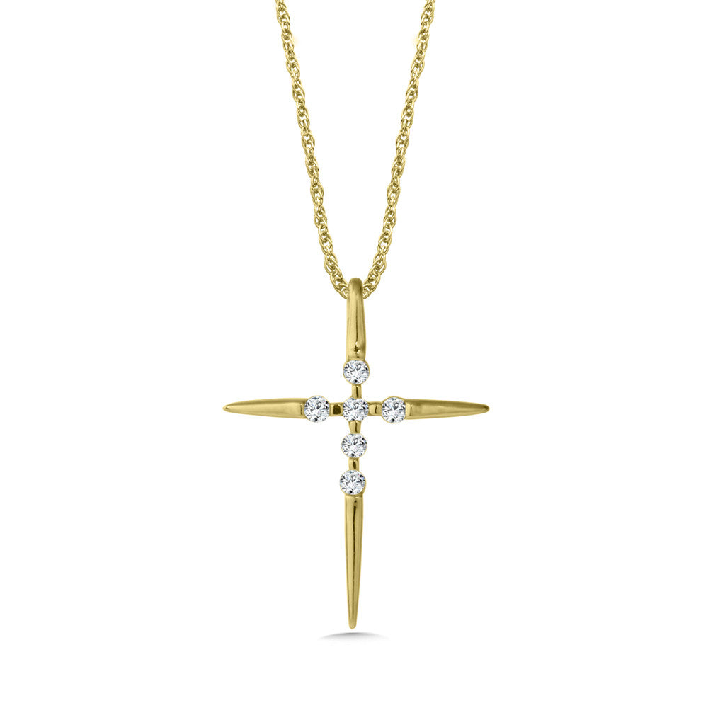 DIAMOND CROSS NECKLACE PXD510-Q