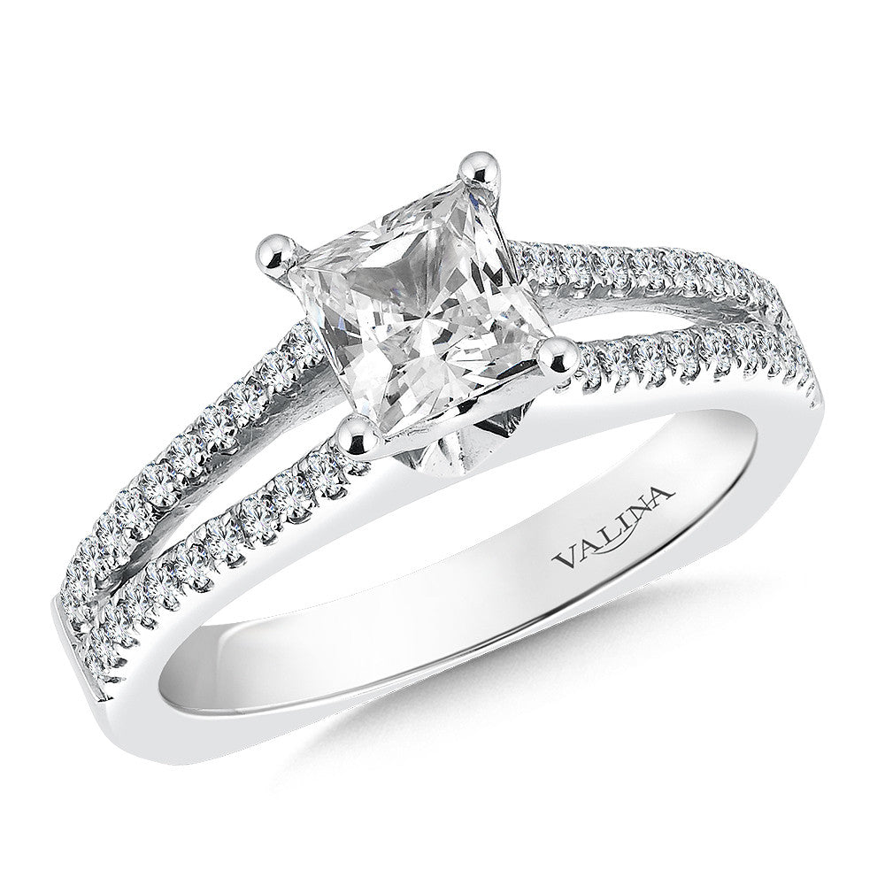 Valina Split Shank Style Engagement Ring R034W
