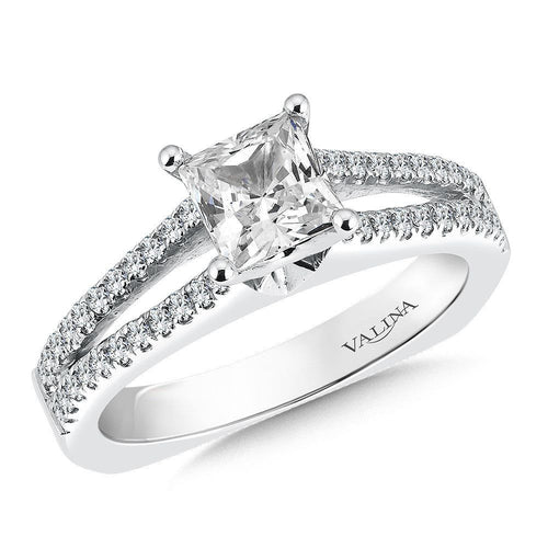 Split Shank Style Engagement Ring R034W
