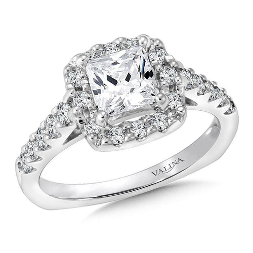 Halo Engagement Ring R083W
