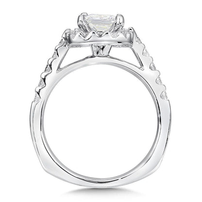 Valina Halo Engagement Ring R083W