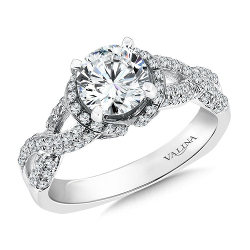 Spiral Style Engagement Ring R090W