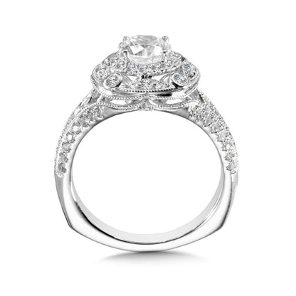 Valina Halo Engagement Ring R1001W