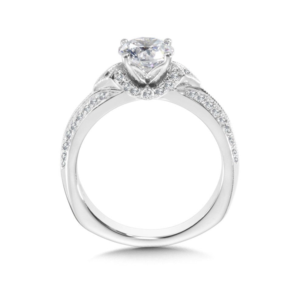 Valina Spiral Style Diamond Engagement Ring R1002W
