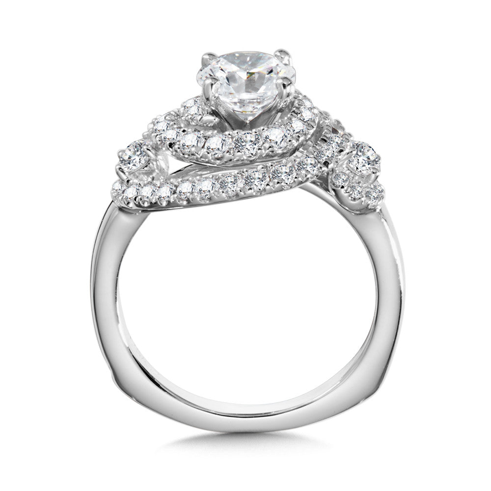 Valina Halo Style Diamond Engagement Ring R1005W