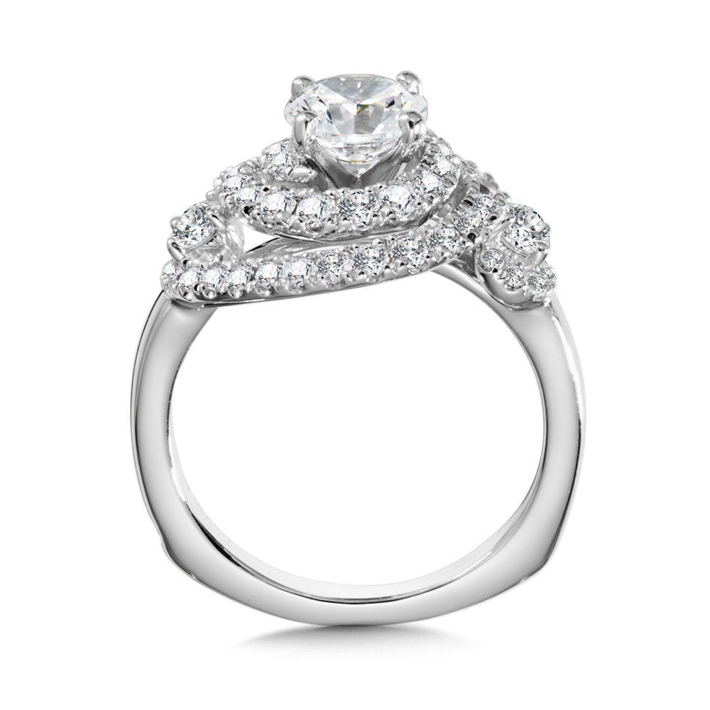 Valina Halo Style Diamond Engagement Ring R1005W
