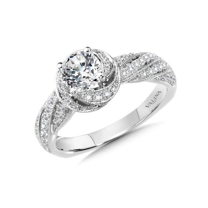 Valina Diamond Halo Style Engagement Ring R1006W