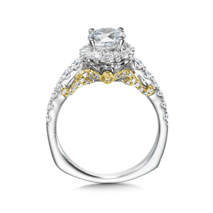 Valina Diamond Halo Style Engagement Ring R1008WY