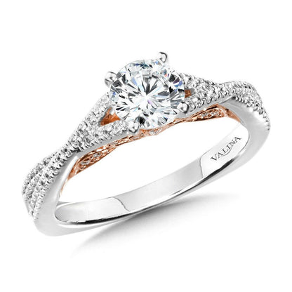 Valina Split Shank Style Engagement Ring R1009WP