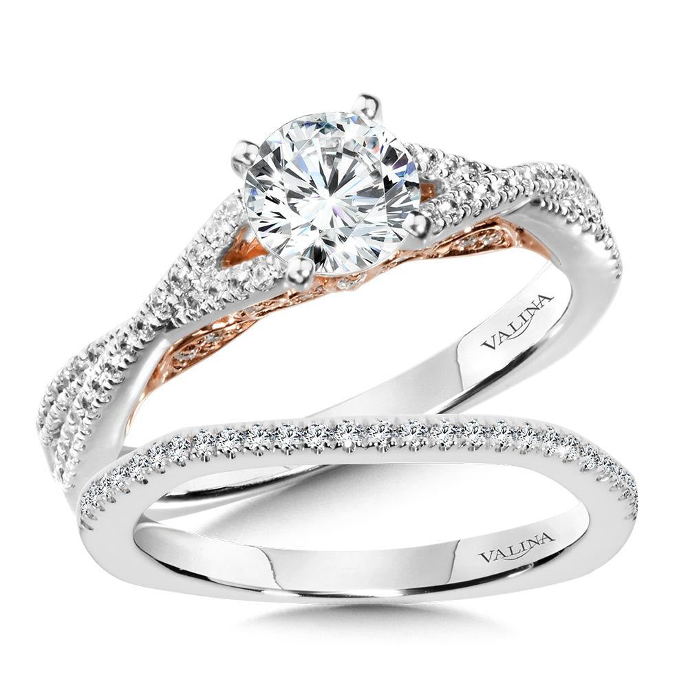 Valina Split Shank Style Engagement Ring R1009WP