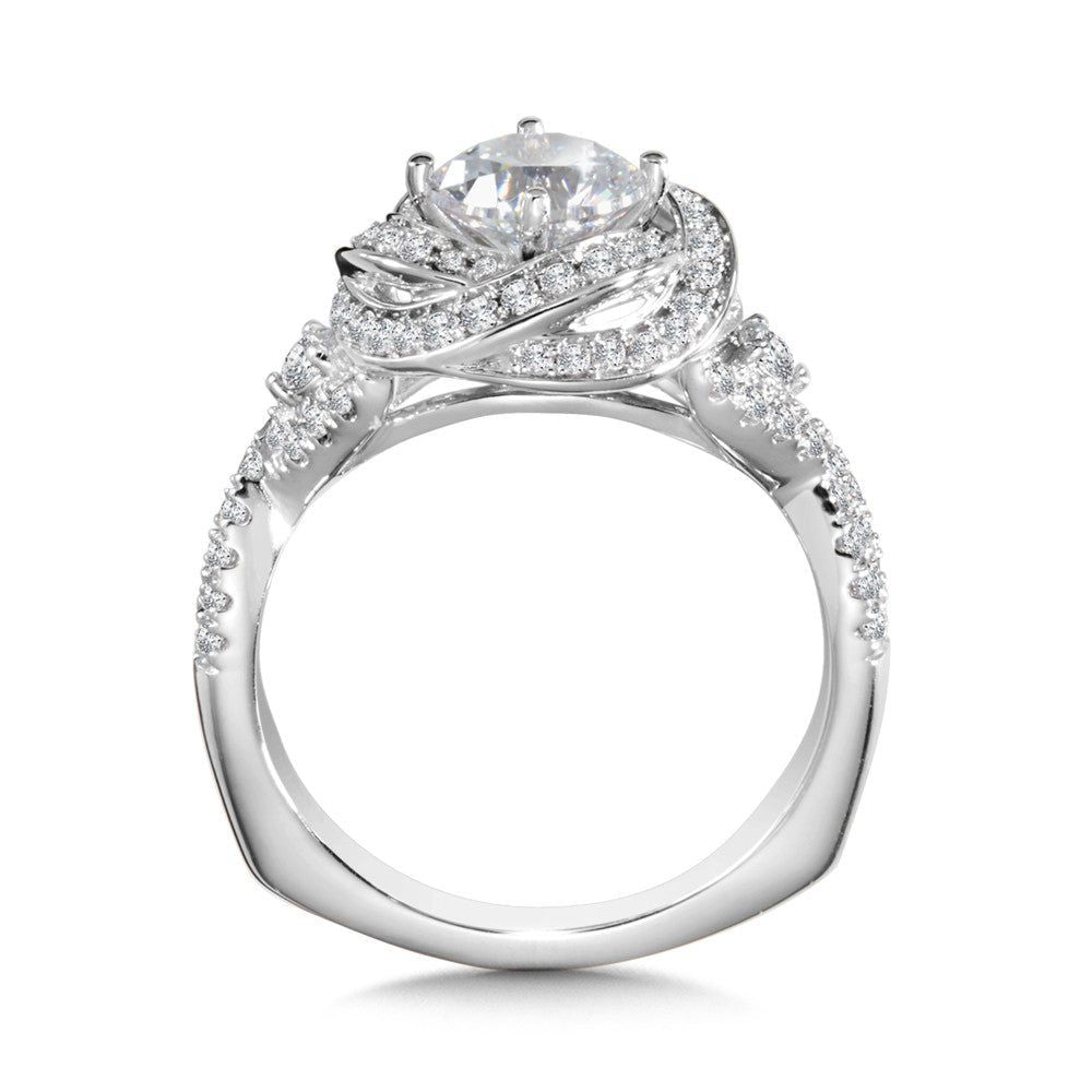 Valina Halo Style Diamond Engagement Ring R1011W