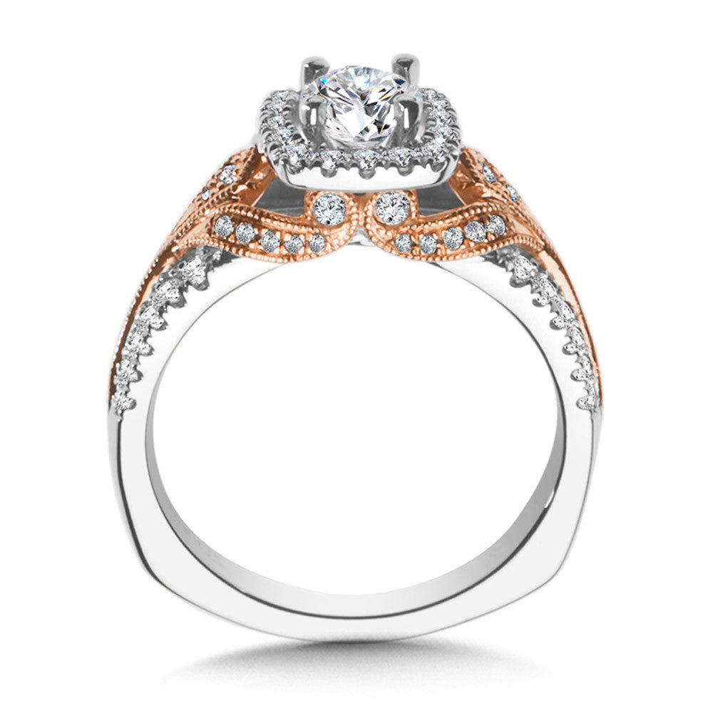 Valina Diamond Halo Engagement Ring R1012WP