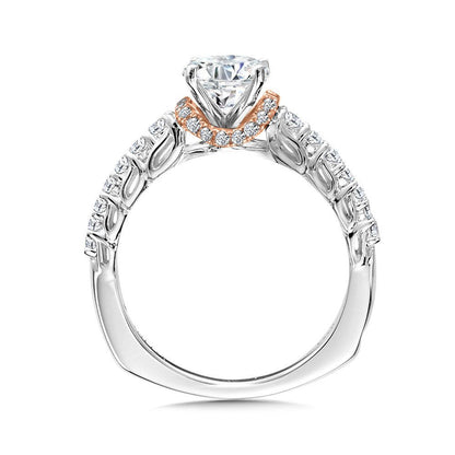 Valina Halo-Illusion Diamond Engagement Ring R1020WP