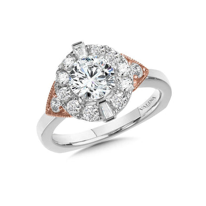Valina Winged Halo Diamond Engagement Ring R1024WP
