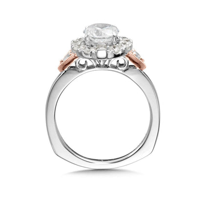 Valina Winged Halo Diamond Engagement Ring R1024WP