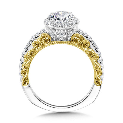Valina Layered Halo Engagement Ring R1025WY