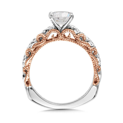 Valina Vintage Layered Diamond Engagement Ring R1028WP