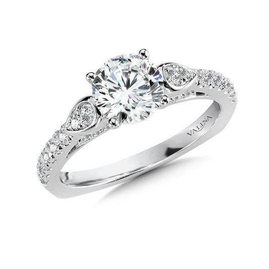 Valina Winged Diamond Engagement Ring R1035W