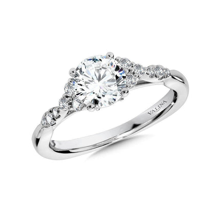 Valina Diamond Engagement Ring With Side Stones R1037W