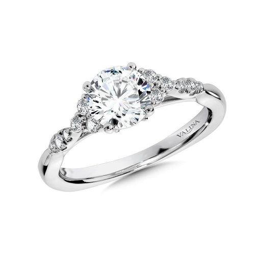 Diamond Engagement Ring With Side Stones R1037W
