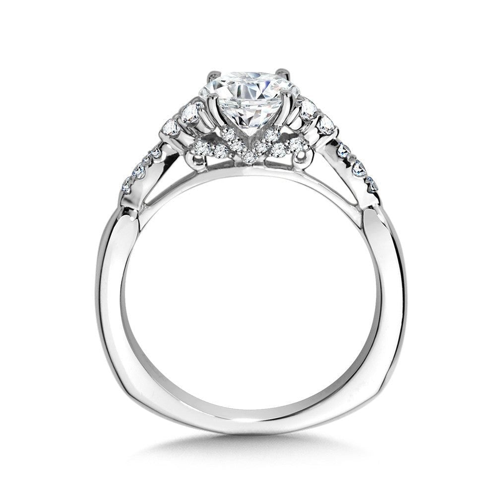 Valina Diamond Engagement Ring With Side Stones R1037W