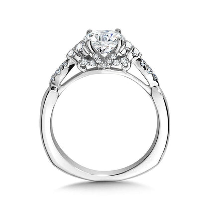 Valina Diamond Engagement Ring With Side Stones R1037W