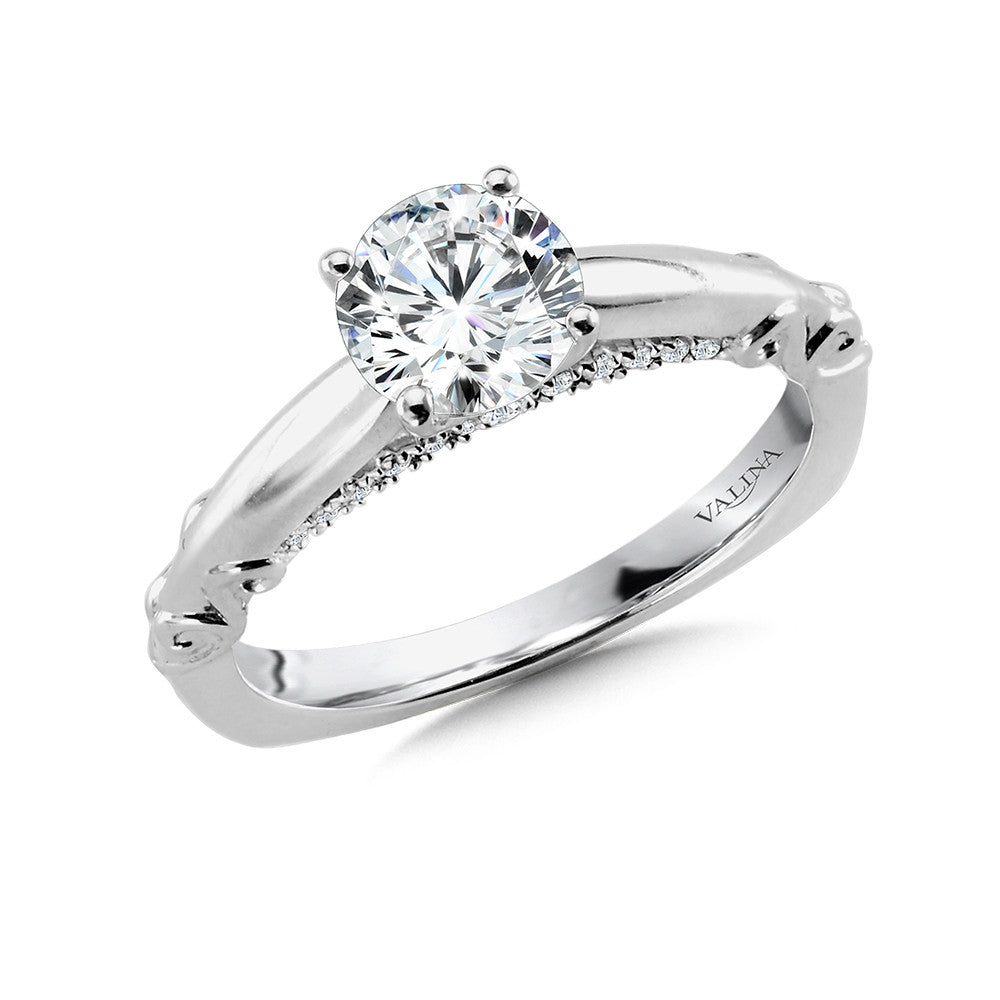 Valina Diamond Solitaire Engagement Ring R1040W
