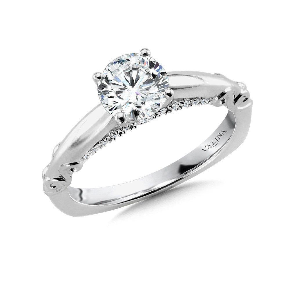 Valina Diamond Solitaire Engagement Ring R1040W