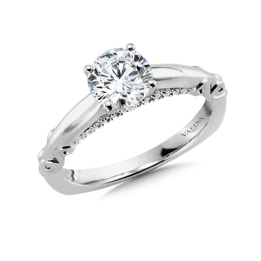 Valina Diamond Solitaire Engagement Ring R1040W