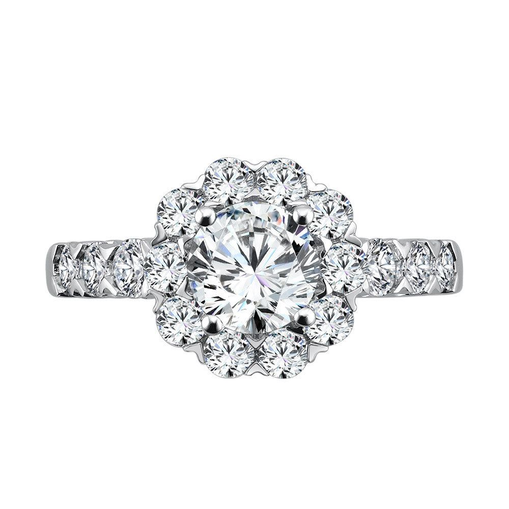 Valina Unique Diamond Halo Engagement Ring R1079W
