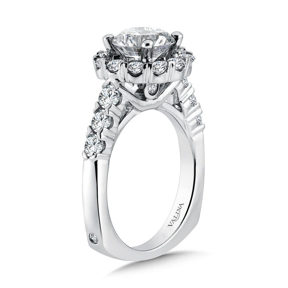 Valina Unique Diamond Halo Engagement Ring R1081W