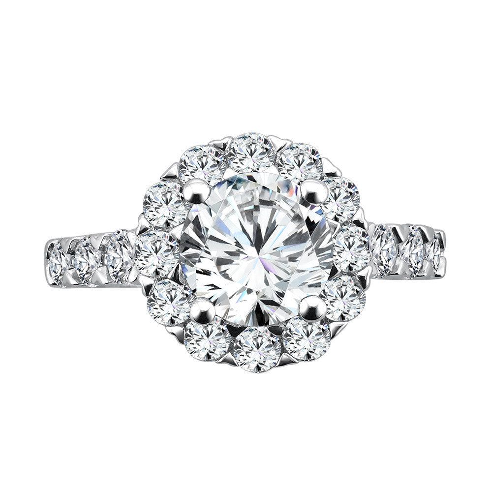 Valina Unique Diamond Halo Engagement Ring R1081W