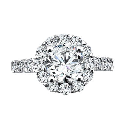 Valina Unique Diamond Halo Engagement Ring R1081W