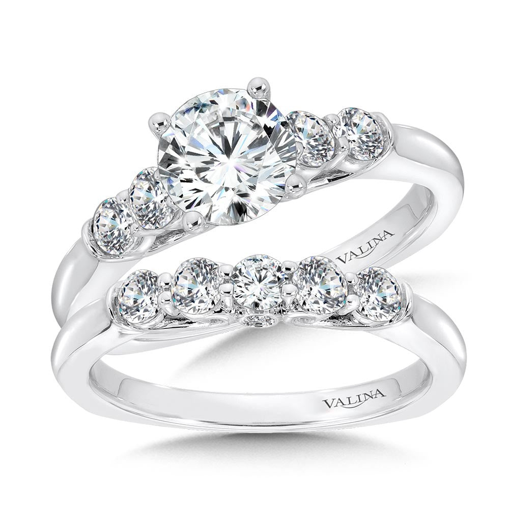 Valina Five-Stone Straight Engagement Ring R1086W