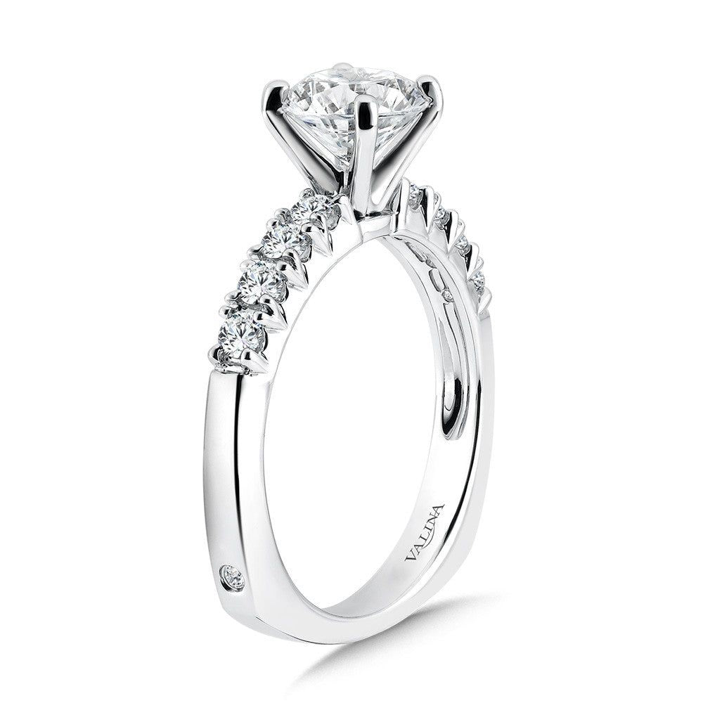 Valina Five-Stone Straight Engagement Ring R1087W