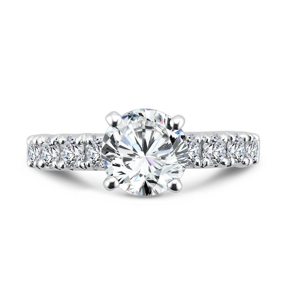 Valina Five-Stone Straight Engagement Ring R1088W