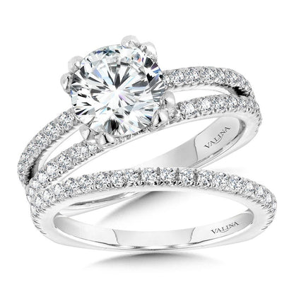 Valina Double-Prong Split Shank Diamond Engagement Ring R1091W