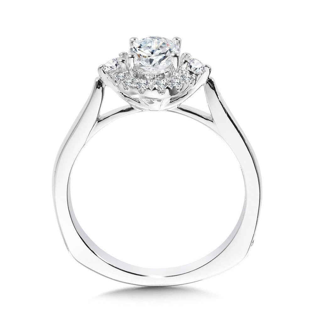Valina Oval Diamond Halo Engagement Ring R1092W