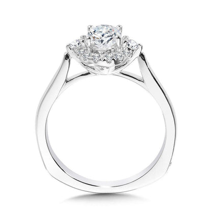 Valina Oval Diamond Halo Engagement Ring R1092W
