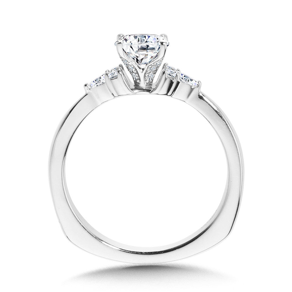 Valina Tapered Diamond Engagement Ring R1102W