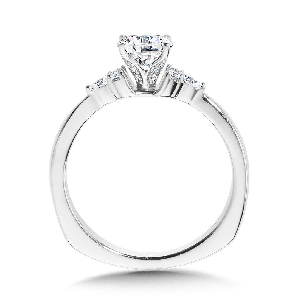 Valina Tapered Diamond Engagement Ring R1102W