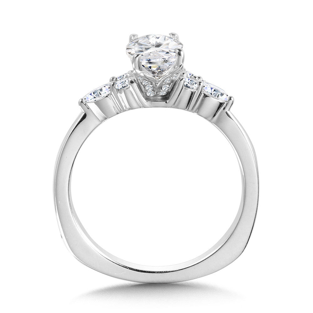 Valina Tapered Diamond Engagement Ring R1106W