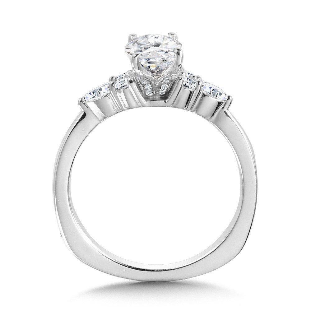 Valina Tapered Diamond Engagement Ring R1106W