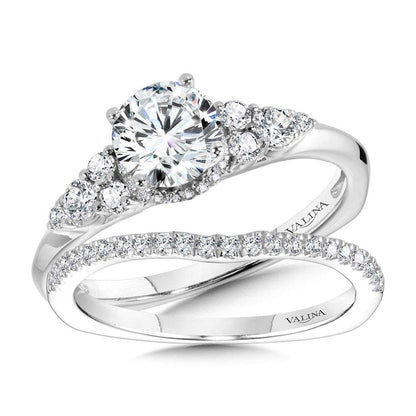 Valina Tapered Diamond Engagement Ring R1108W